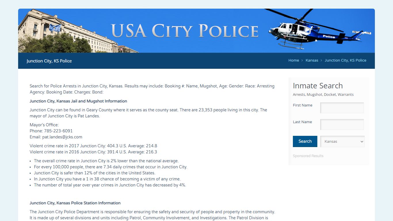 Junction City, KS Police | Jail Records